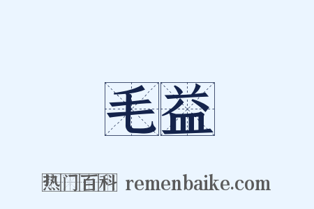 毛益是什么意思的图片